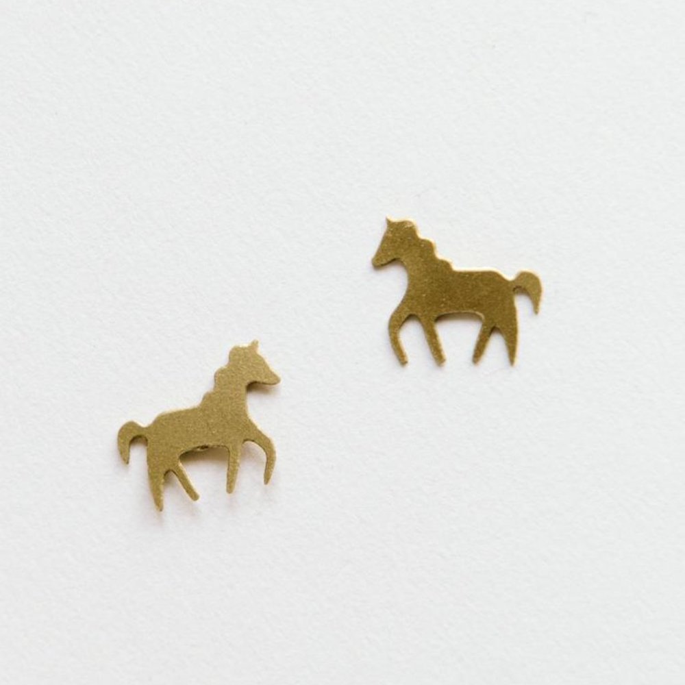 Unicorn Stud earrings by Mata Traders